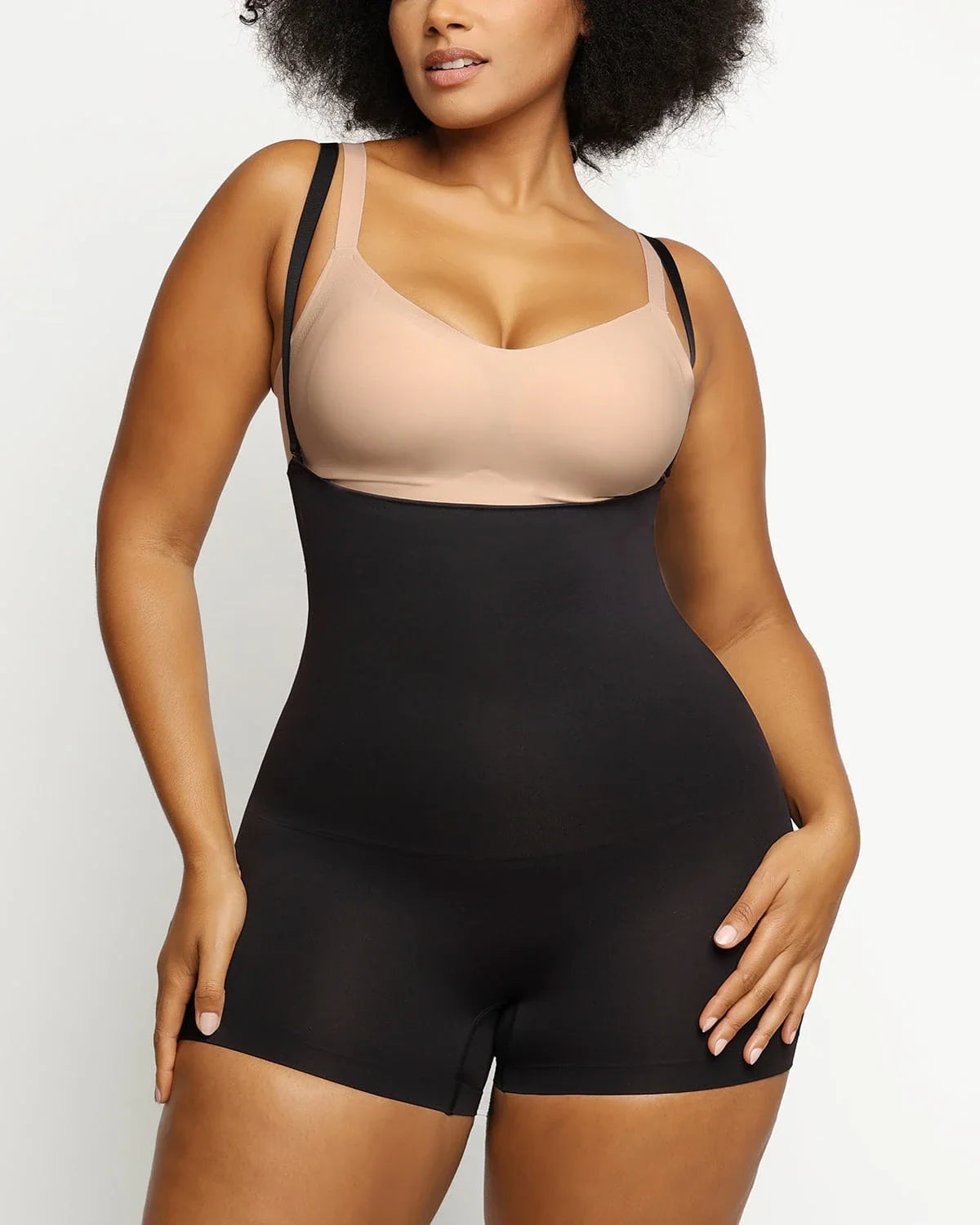 Skin Flow Eco Shaper Boyshort - Hourglass Full Body Mid Thigh Bodysuit for Tummy Control