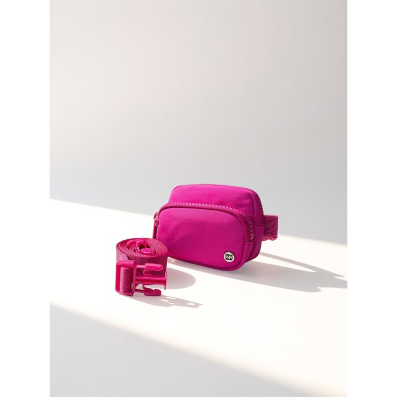 Compact Mini Crossbody Bag - Lightweight Nylon Small Essentials Pouch