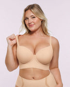 Underwire push-up bra designed for lift support and natural shaping