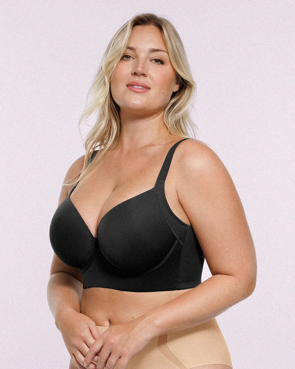 Underwire push-up bra designed for lift support and natural shaping