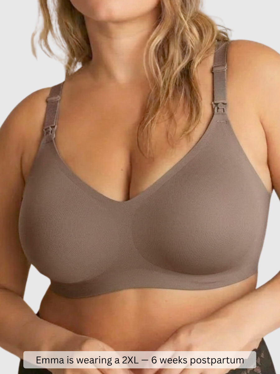 Bliss wireless nursing bra in taupe