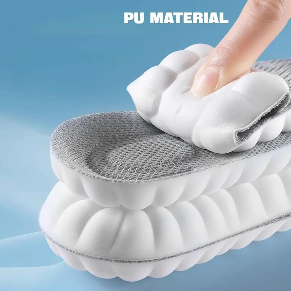 4D Shoe Cloud Insoles for Men and Women, Soft Memory Foam Orthotic Inserts for Sports