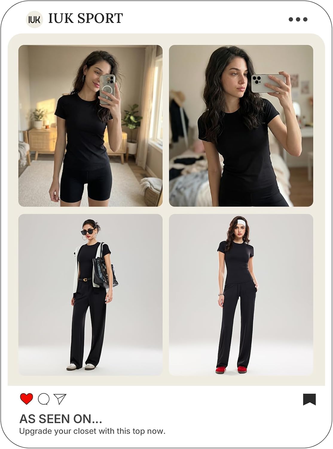 Women's Short Sleeve Compression Workout Top - Slim Fit Stretchy Y2K Casual Tee