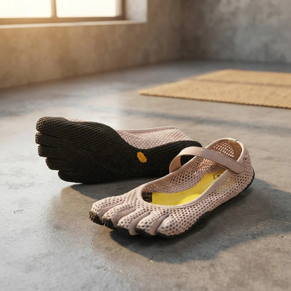 Five-Toe Ballet Flats - Non-Slip Yoga Shoes for Enhanced Stability and Comfort