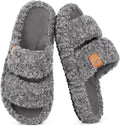 EverFoams women's open-toe slippers in Cool Gray — Amazon gallery image 1 of 6
