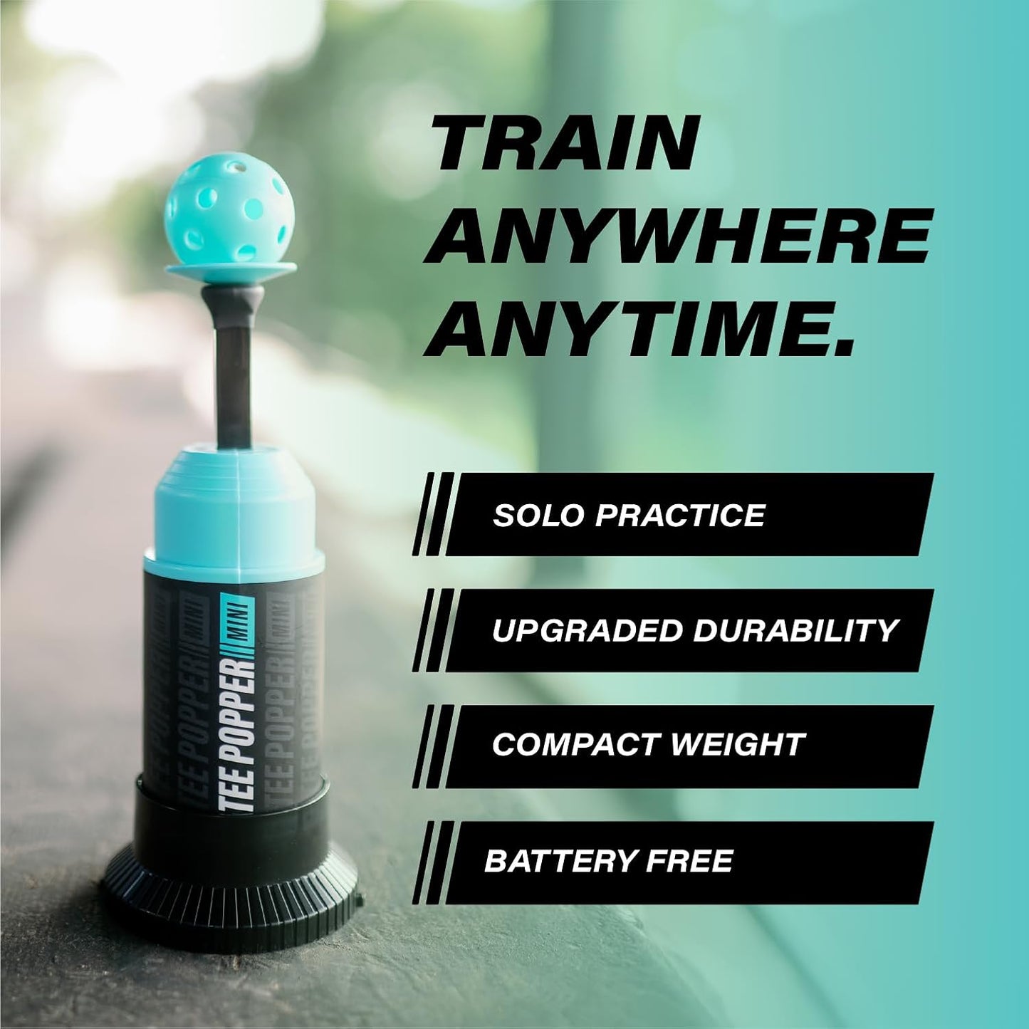 Baseball Training Pop-Up Hitting Bundle - Automatic Ball Tosser with 12 Mini Practice Balls for Perfect Swings