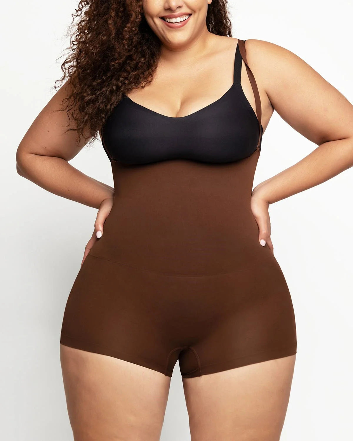 Skin Flow Eco Shaper Boyshort - Hourglass Full Body Mid Thigh Bodysuit for Tummy Control