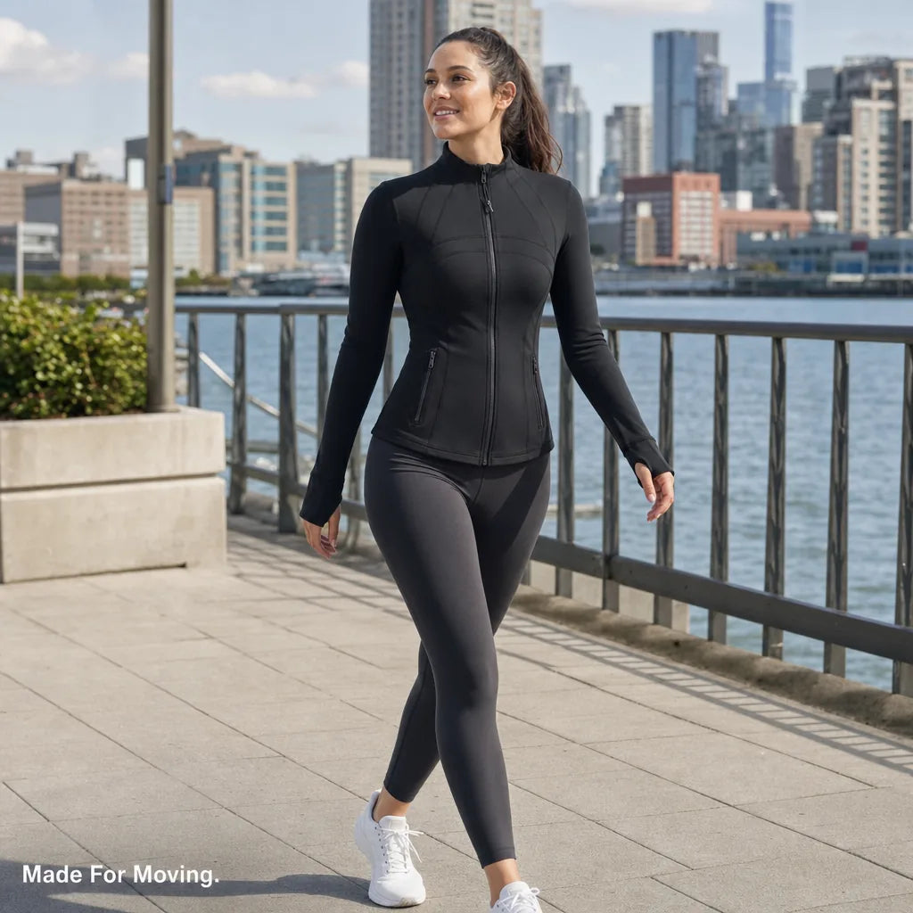 AFZ The Sculpted Mock-Neck Jacket