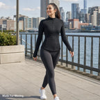 COSLEAF fitted jacket city movement scene — Made For Moving.