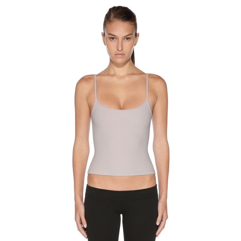 Women's Sueded Jersey Tank Top - Scooped Neckline and Slightly Cropped Silhouette