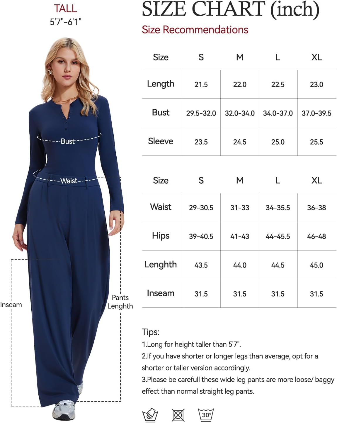 Airfree Women's 2 Piece Matching Lounge Set Long Sleeve Henley Tops Wide Leg Pants Sets with Pockets Slim Fit Tracksuit