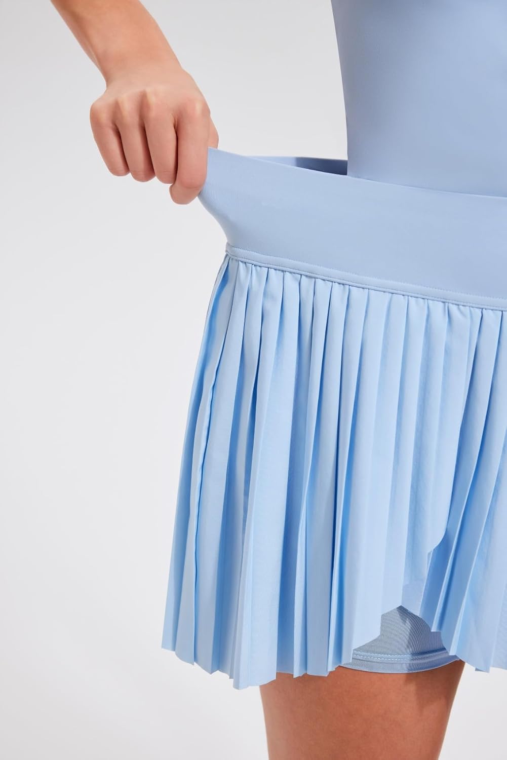 AFZ Women's Pleated Tennis Skirts with Pockets Tummy Control Casual Liner A Line Workout Golf Skorts