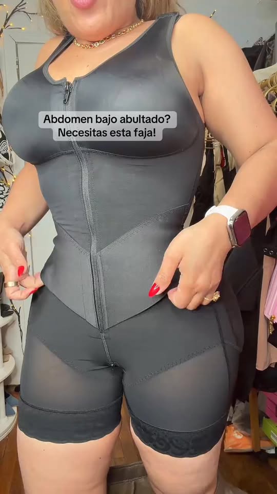 Women's V-Shaped Elastic Band S-Curve Shaping and Tummy Control Bodysuit