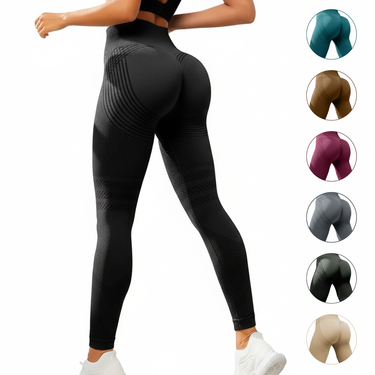 3D Anti-Cellulite Sculpting Leggings 2.0 - High Waist Compression Yoga Pants