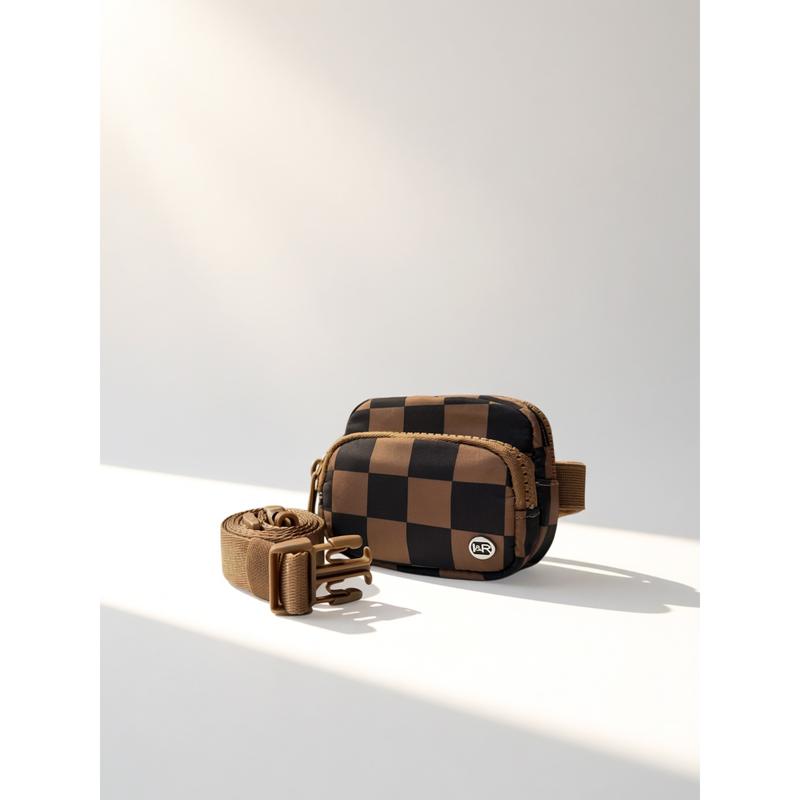 Compact Mini Crossbody Bag - Lightweight Nylon Small Essentials Pouch