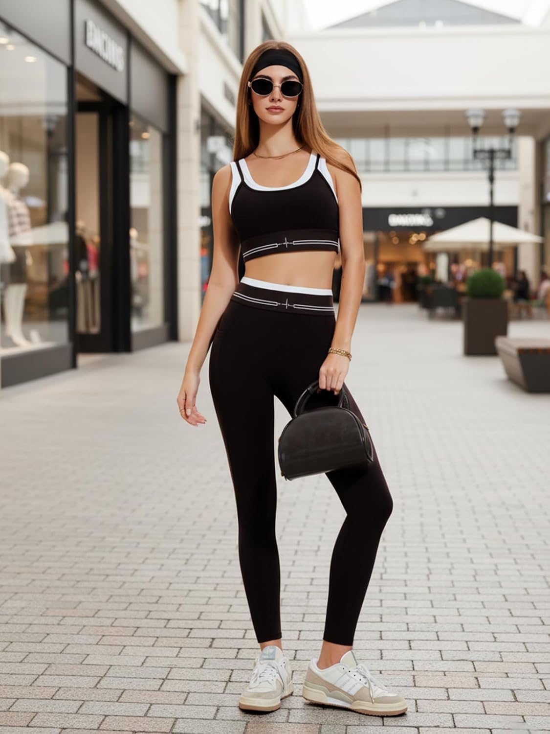 Airfree Womens Workout Sets 2 Piece Seamless Sport Bra Matching High Waist Leggings Gym Yoga Outfits Pilates Work Out Clothes