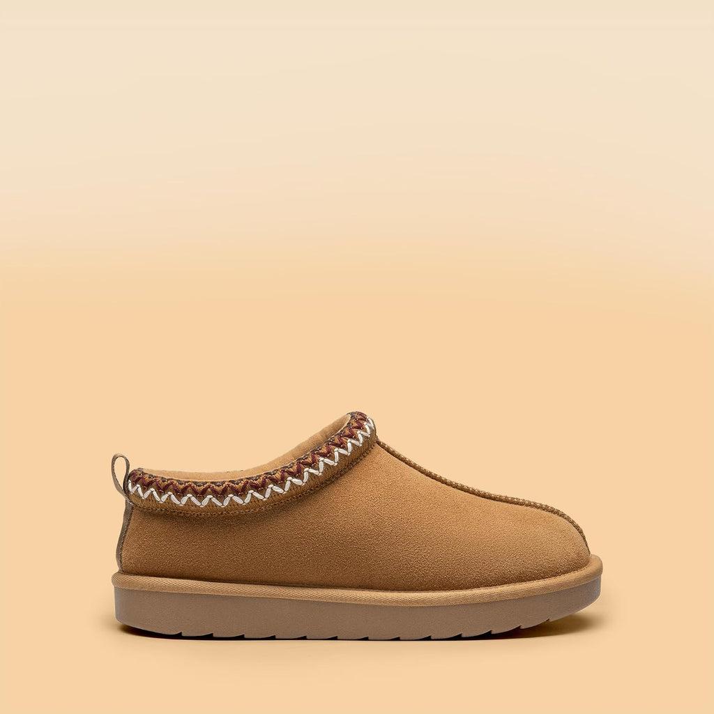 DREAM PAIRS women's fuzzy slippers in Chestnut — Amazon gallery image 4 of 6