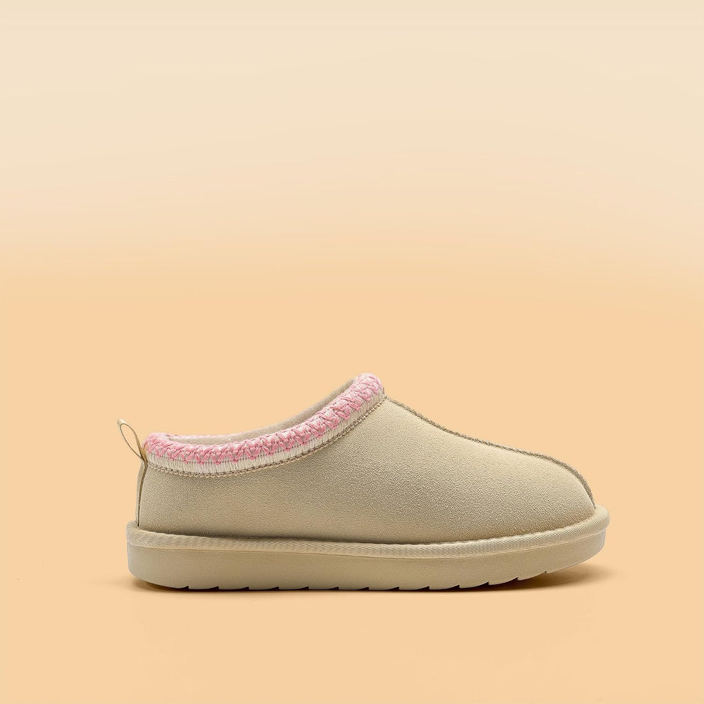 DREAM PAIRS women's fuzzy slippers in Nude — Amazon gallery image 4 of 6