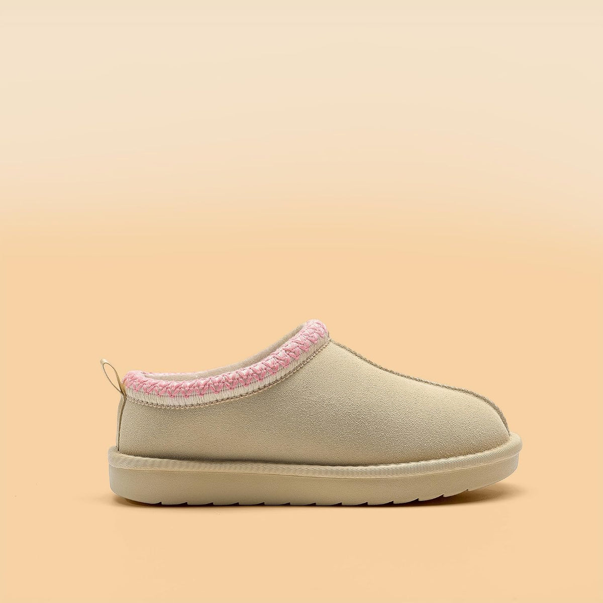 DREAM PAIRS women's fuzzy slippers in Nude — Amazon gallery image 4 of 6