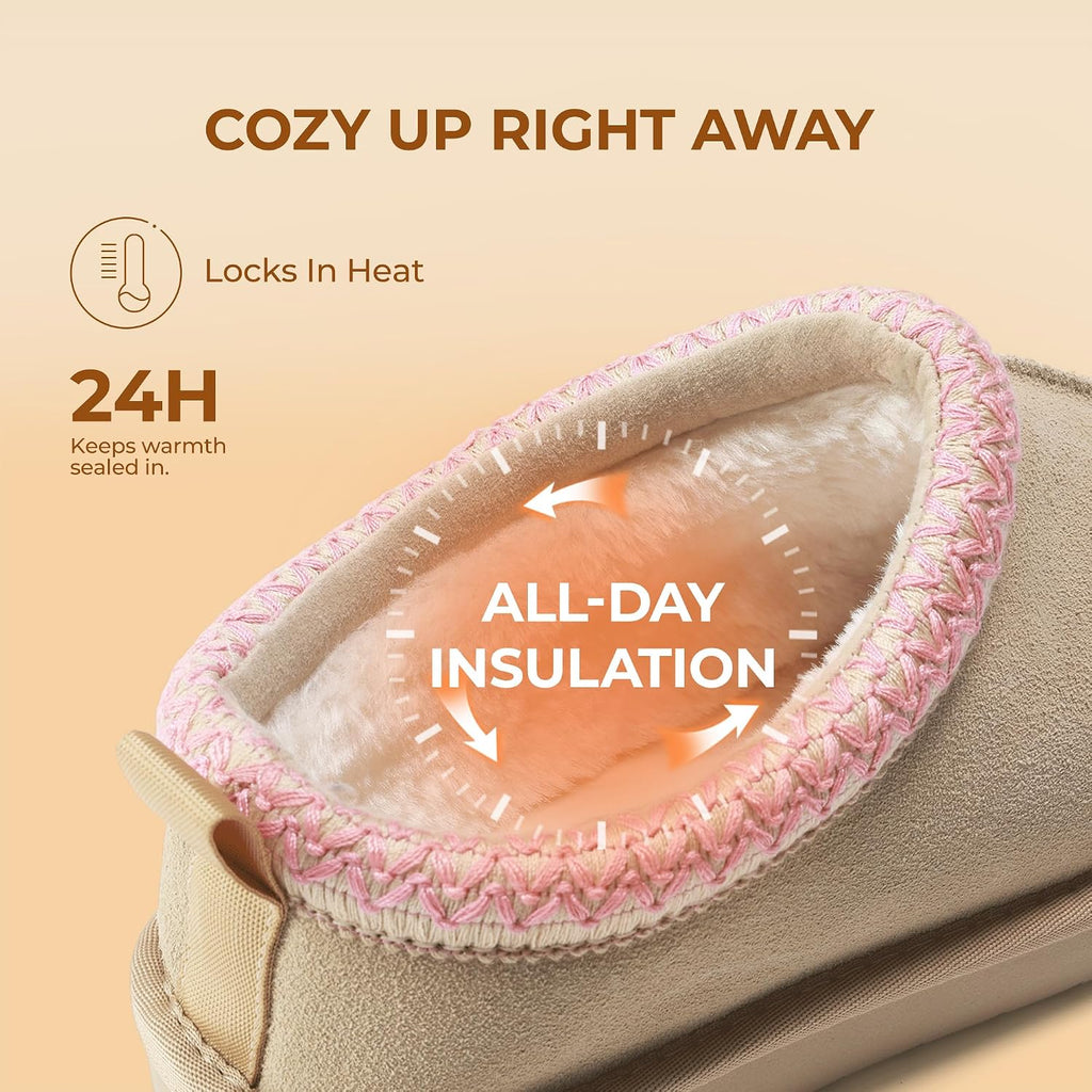 DREAM PAIRS women's fuzzy slippers in Nude — Amazon gallery image 6 of 6