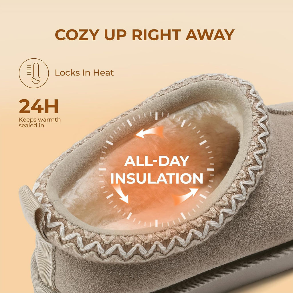 DREAM PAIRS women's fuzzy slippers in Sand — Amazon gallery image 6 of 6