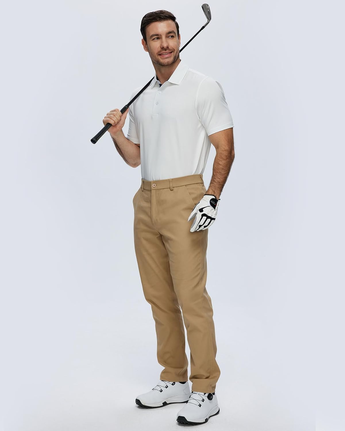 3 Pack Men's Polo Shirts Short Sleeve Dry Fit Golf Business Casual Moisture-Wicking