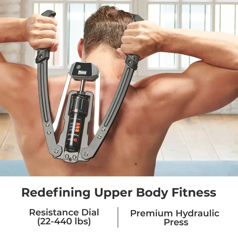 Hydraulic Power Chest Press Machine - Adjustable Arm Twister for Upper Body Strength Training