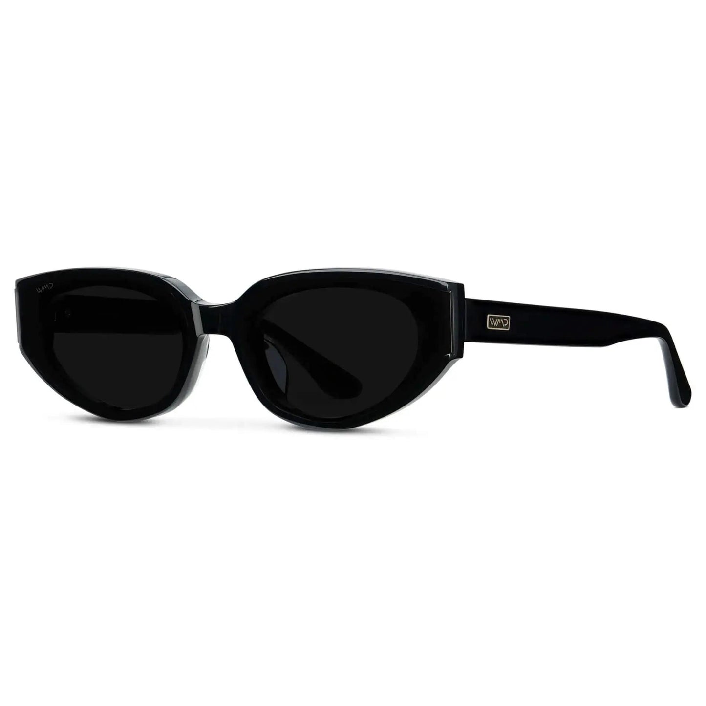 Astra Modern Flat-Lens Cat-Eye Sunglasses - Sculpted Sharp Lines and Sleek Edges