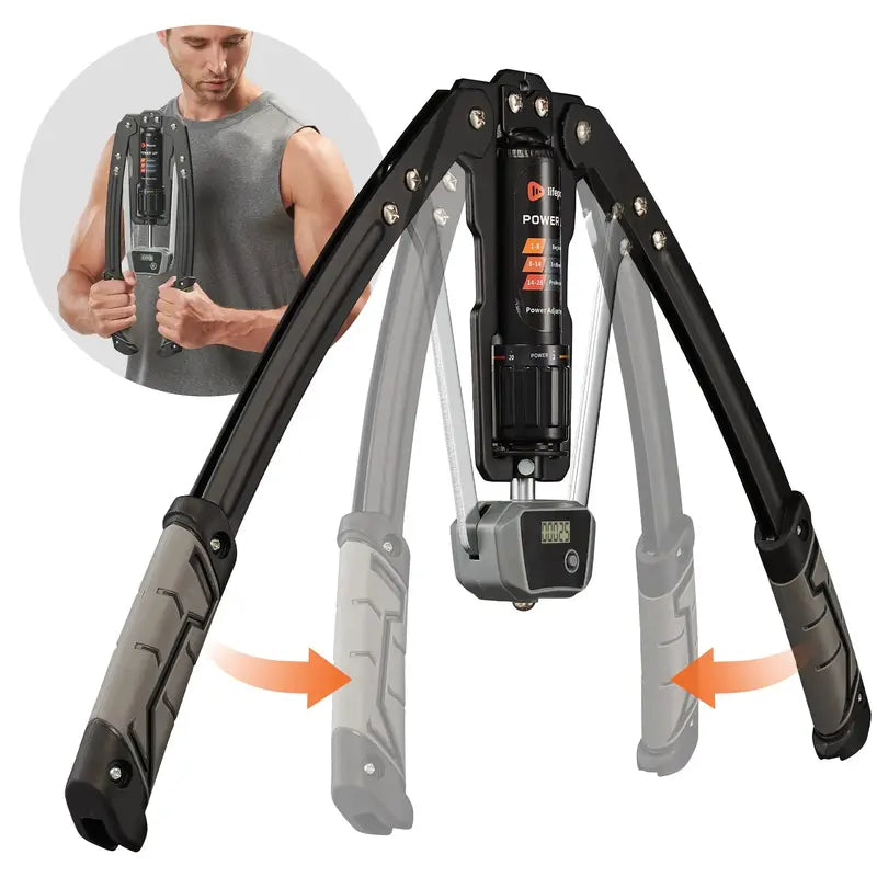 Hydraulic Power Chest Press Machine - Adjustable Arm Twister for Upper Body Strength Training