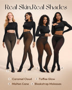 Fleece Lined Tights Leggings for Women - One Seam Design Thermal Winter Hosiery