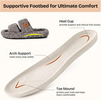 EverFoams women's open-toe slippers in Cool Gray — Amazon gallery image 4 of 6