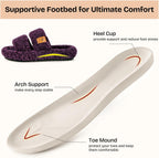 EverFoams women's open-toe slippers in Plum Violet — Amazon gallery image 4 of 6