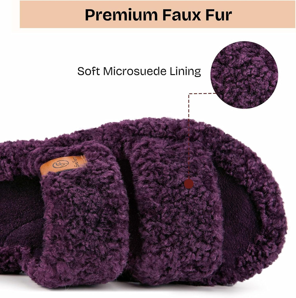 EverFoams women's open-toe slippers in Plum Violet — Amazon gallery image 5 of 6