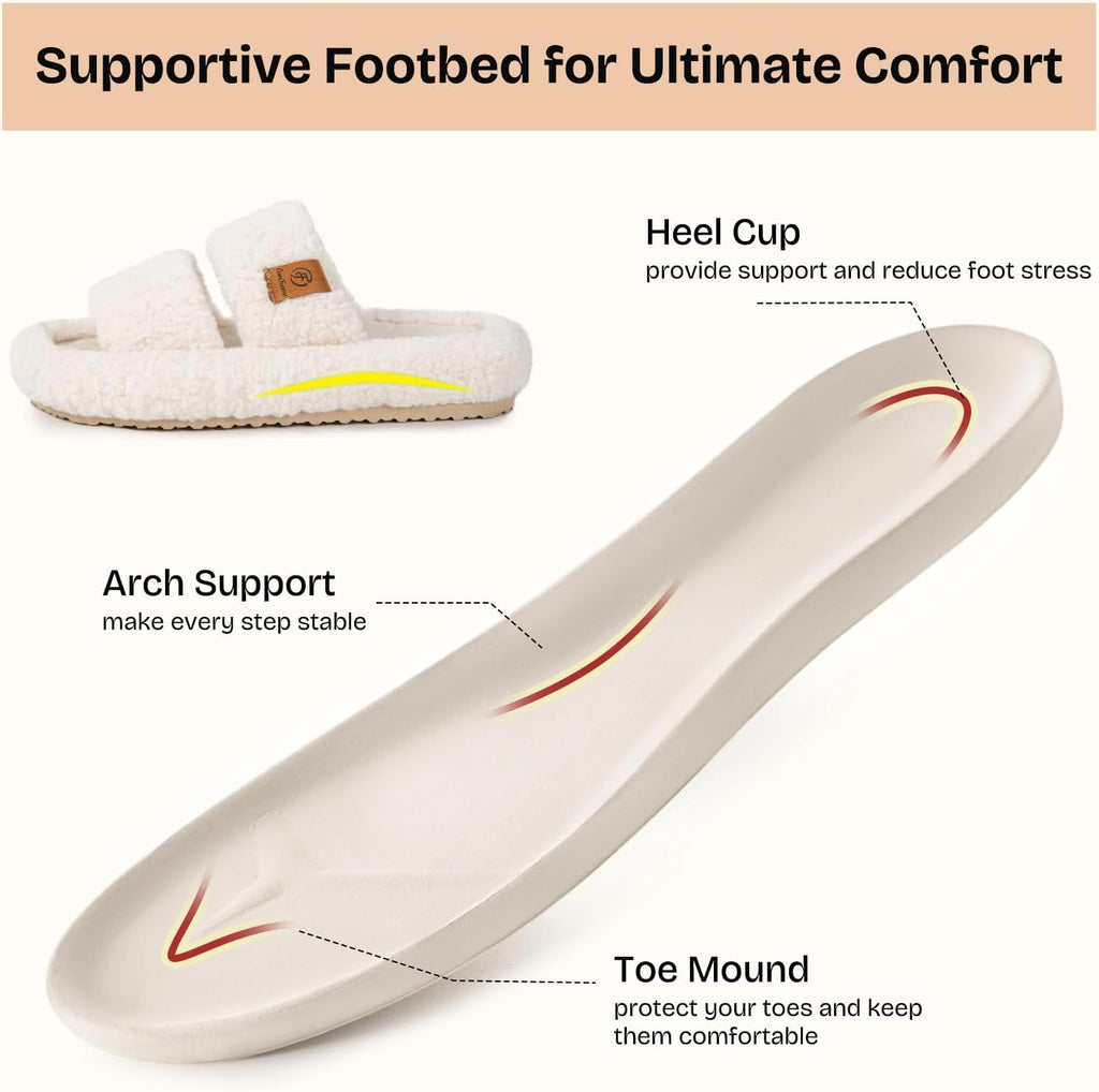 EverFoams women's open-toe slippers in Vanilla Ice — Amazon gallery image 4 of 6