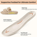 EverFoams women's open-toe slippers in Vintage Khaki — Amazon gallery image 4 of 6