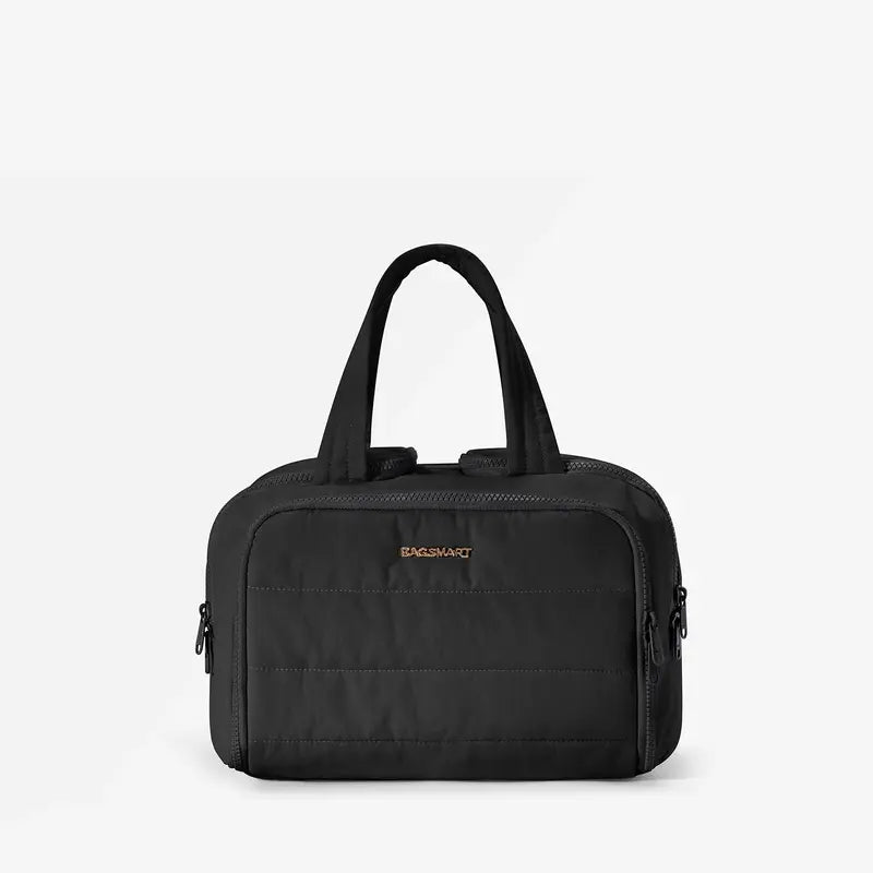 Large Lightweight Travel Toiletry Bag for Women, Padded Makeup and Cosmetic Organizer with Handle
