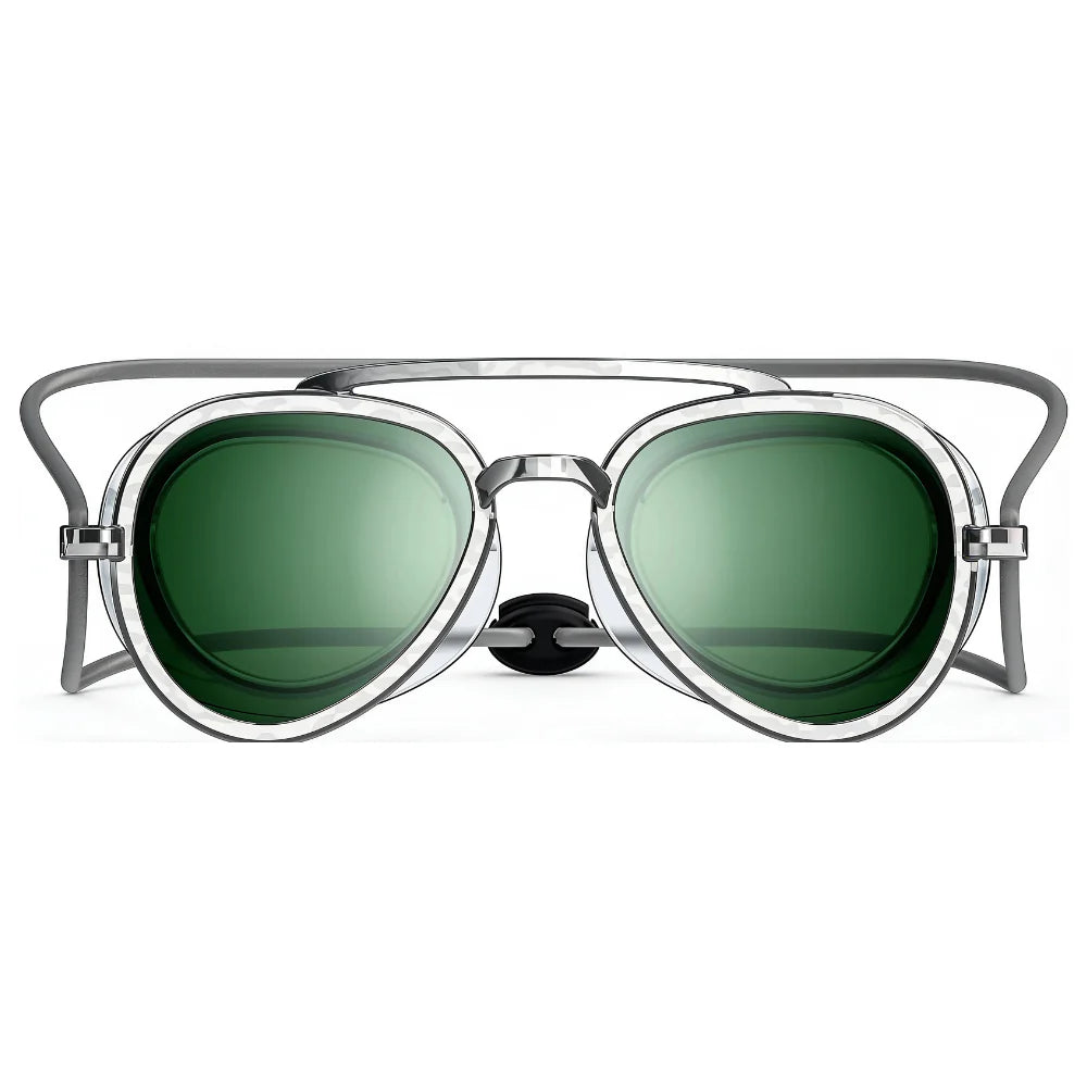 Retro-Futuristic Swim Goggles with UV Protection and Anti-Fog Clarity
