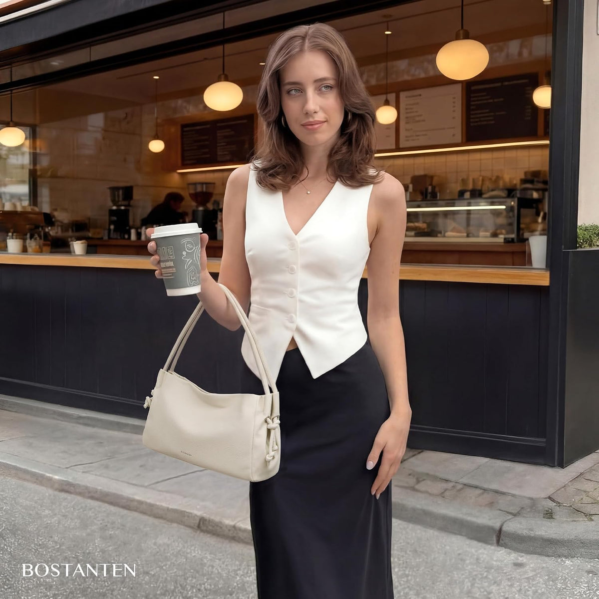 Shoulder Bag for Women - Pebbled Vegan Leather Purses, Soft Hobo Handbag for Travel and Work