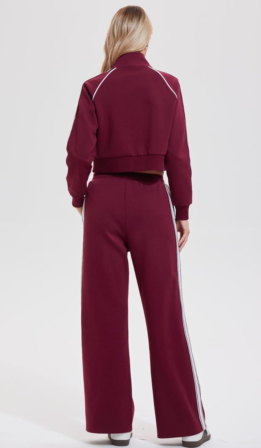 AFZ Women Two Piece Tracksuit Zip Up Sweatshirt Long Pants Outfits Jogger Sweatsuit Matching Lounge Sets