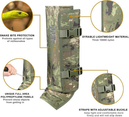 Snake-Proof Gaiters for Hunting, Hiking & Yard Work