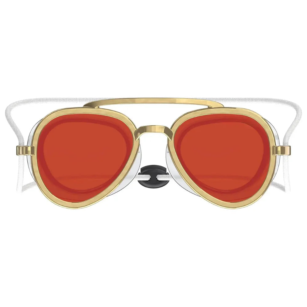 Retro-Futuristic Swim Goggles with UV Protection and Anti-Fog Clarity