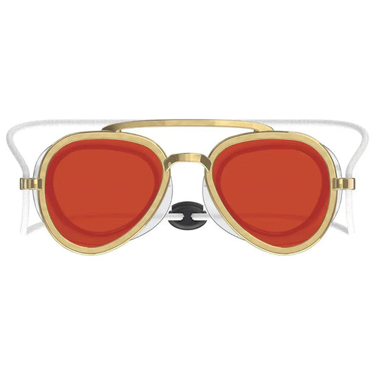 Retro-Futuristic Swim Goggles with UV Protection and Anti-Fog Clarity