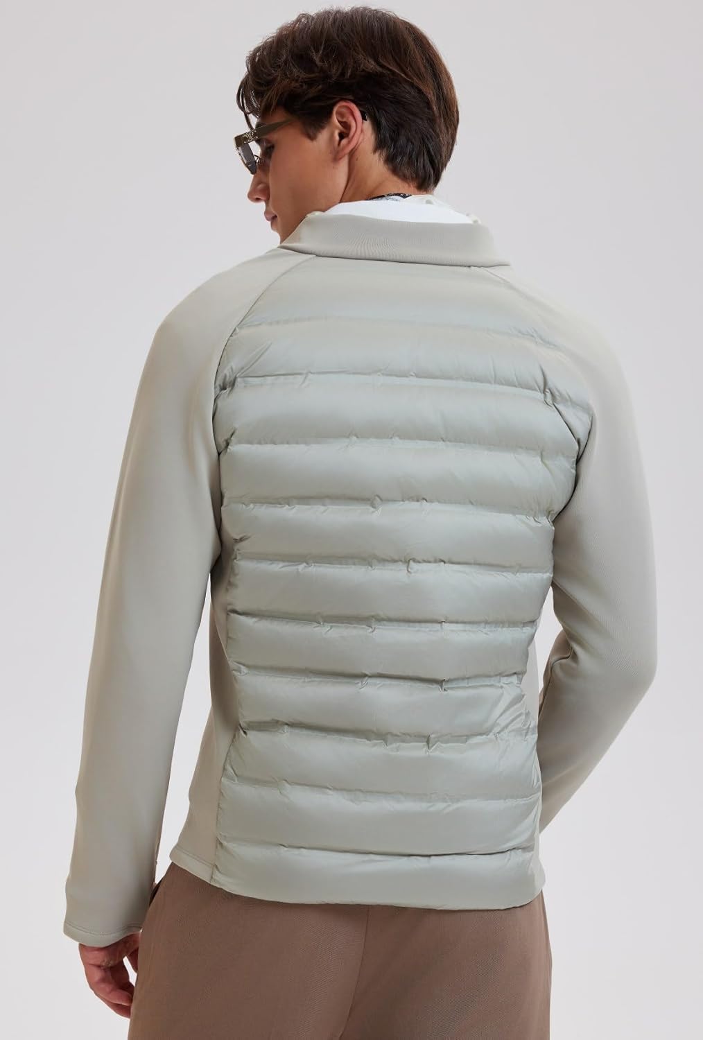 AFZ Mens Lightweight Puffer Jacket 800-Down-Fill Water Resistant Quilted Duck Down Jackets for Running