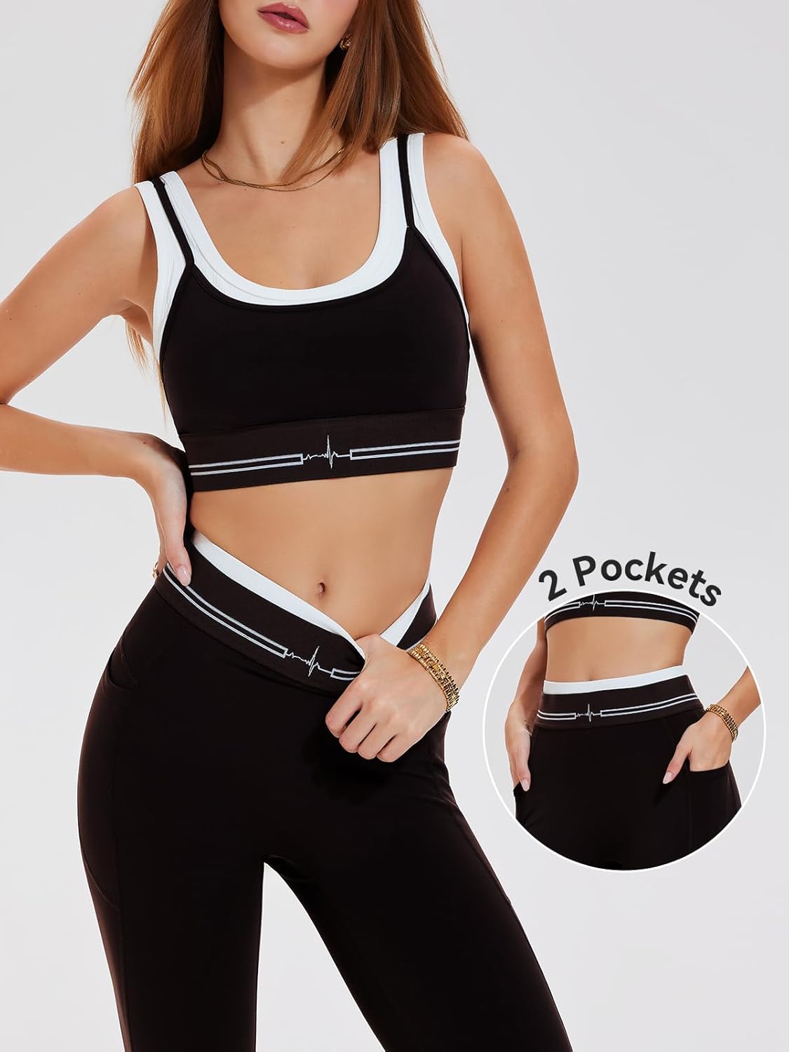 Airfree Womens Workout Sets 2 Piece Seamless Sport Bra Matching High Waist Leggings Gym Yoga Outfits Pilates Work Out Clothes