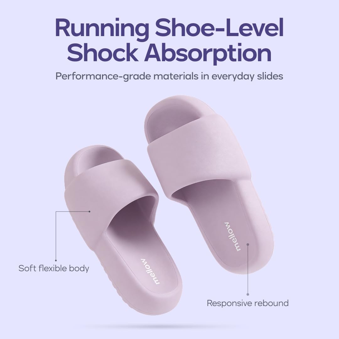 Cloud Slides for Women & Men, Thick Shock-Absorbing Sole, Ultra Soft Cushioning Recovery Sandals