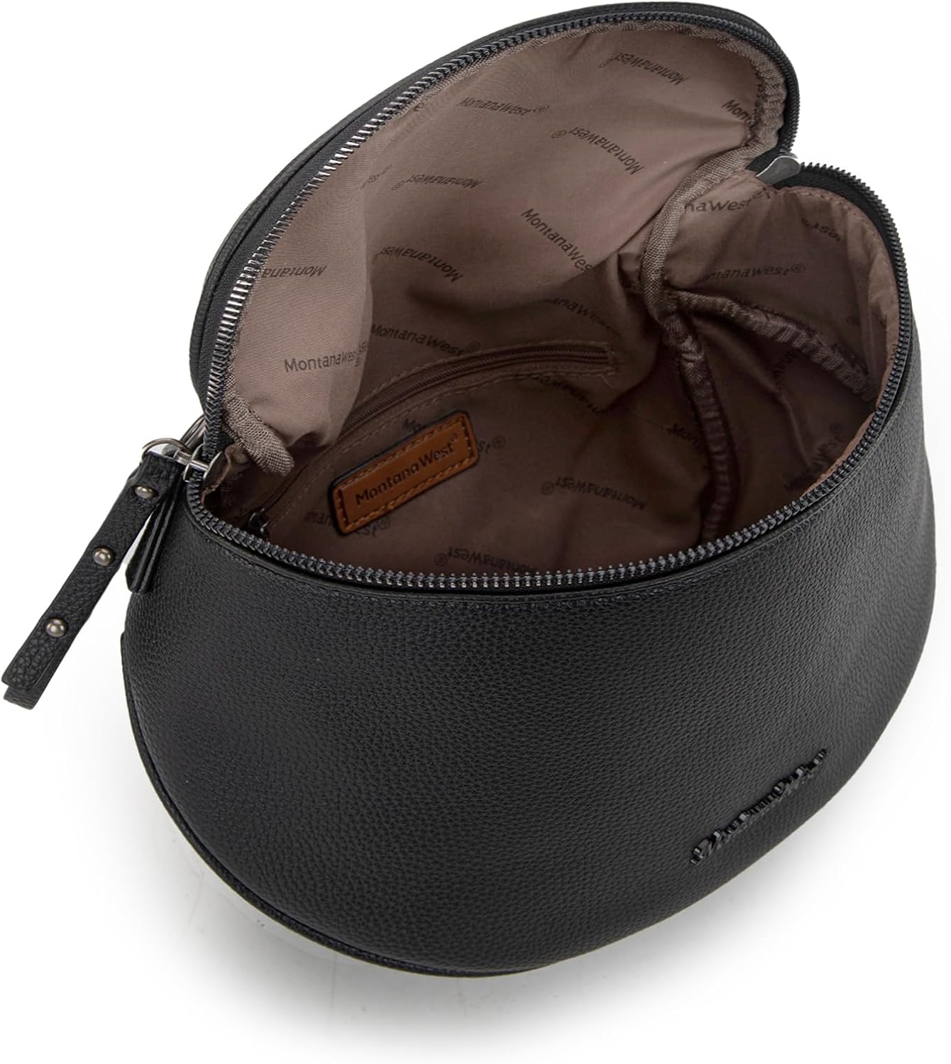 Large Crossbody Bum Bag for Women, Soft Vegan Leather Travel Fanny Pack with Coin Purse