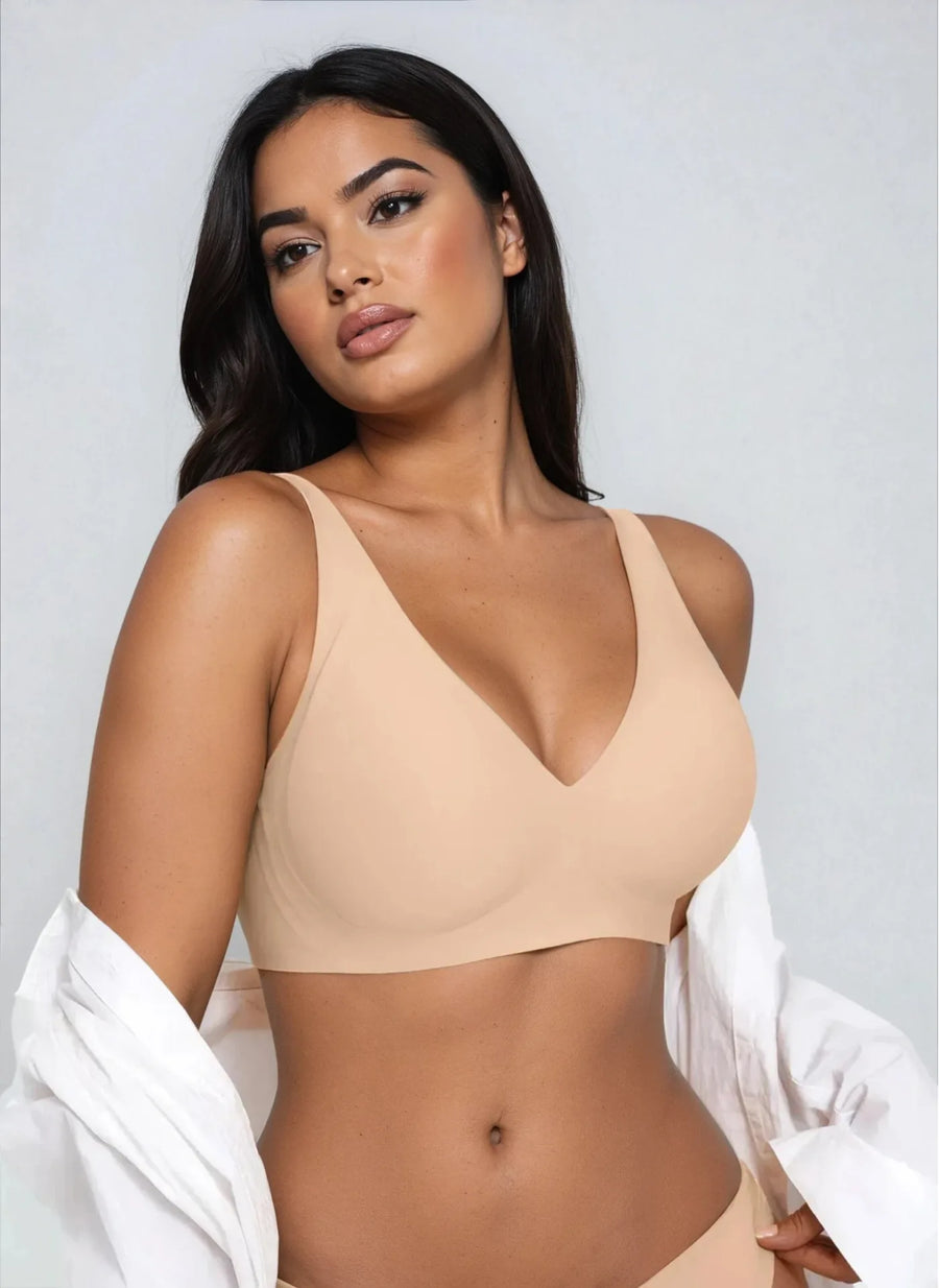 Wireless Lifting Jelly Bra in beige