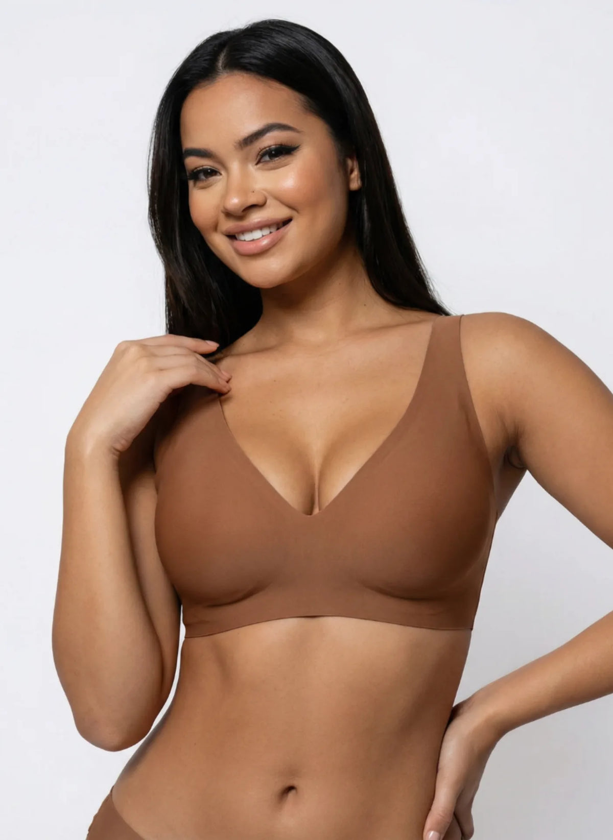 Wireless Lifting Jelly Bra — blush leopard