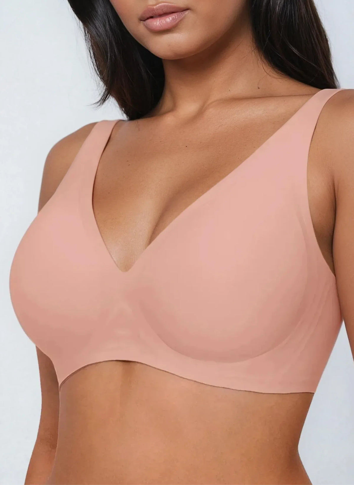 Wireless Lifting Jelly Bra — wireless jelly bra pink front