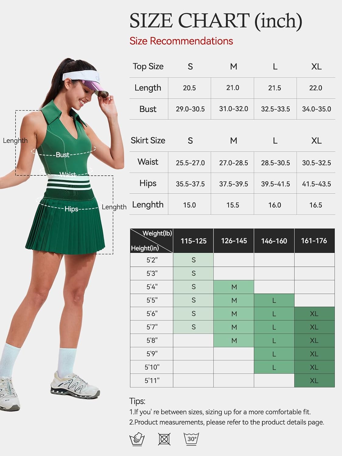 Two Piece Tennis Skirt Set for Women Racerback Color Block High Waisted Pleated Golf Outfits